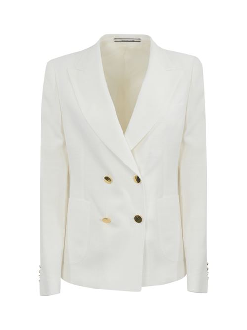 Blazer doppiopetto J-Coral in viscosa Bianco Tagliatore | J-CORAL1EK 340159 U 25E174EX827